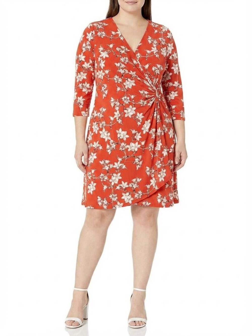 Calvin Klein - Buckle Faux Wrap Dress - Sz 1X